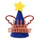 (HannaFires) カートゥーンフェルト製誕生日パーティーハット ? 大人子供兼用 楽しいフォトプロップス パーティーデコレーション ギフトに最適