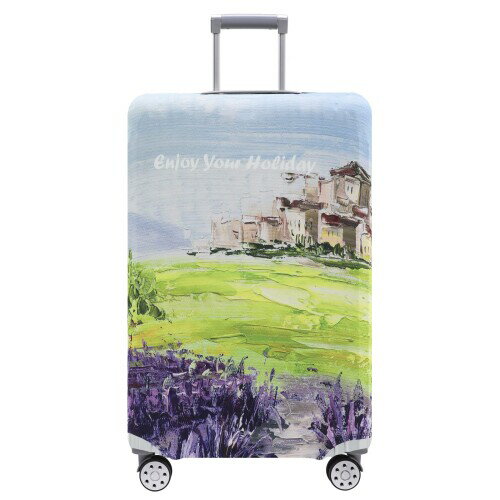 TRAVELKIN スーツケース用荷物カバー Tsa承認 スーツケースカバープロテクター 18-32インチの荷物にフィット, 秋, L(26-28inch suitcase)