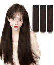 Vigorousウィッグ 襟足ウィッグ ロングストレートエクステ つけ毛 エクステンション 耐熱 ワンタッチ60cm 3pic/set固定クリップをつけ