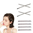 Doyime ヘアピン (6本セット) ダイヤモンドヘアピン 前髪 ヘアクリップ 前髪 ピン ヘアアクセサリー 髪留め 合金+ダイヤモンド きらめき プレゼン シンプル おしゃれ レディース 結婚式