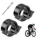 自転車 ベル 軽量 ダブルベル 大音量 パイプ径 22〜23mm アルミニウム合金 防錆 隠れる式 サイクリング バイク ロードバイク/マウンテンバイク用 (ブ...