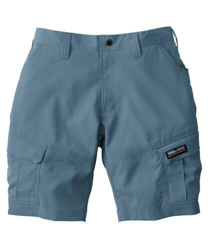 (寅壱) 作業服 作業着 1213-241 カーゴハーフパンツ S(72)-5L(106)(S 30.ブルーグレー)