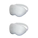 アイマスク sleep mask 睡眠用 安眠 快眠 旅行 遮光 率 99.99% (睡眠 栄養指導士 開発) 3D 立体 軽量 快適 真っ暗 目隠し… (灰/2/大/眼)(4)