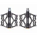 アルミペダル 左右セット ベアリング3個内蔵 クロモリ製ペダル軸 ロードバイク MTB マウンテンバイク クロスバイク ママチャリ 軽快車 シティバイク 一輪車...