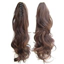 Sweeml ポニーテール ウィッグ クリップ 55cm カツラ つけ毛 エクステ 簡単 ヘアアレンジ ファッションウィッグ ポイントウィッグ ポニーウィッグ カール 巻き髪 コスプレ (#4)