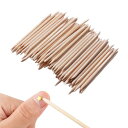 Kingsie オレンジウッドスティック 100本入り 甘皮プッシャー 甘皮処理 ネイルアート