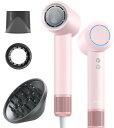 PLUZZ 大風量ドライヤー SE速乾?軽量?美髪 120,000RPM強力モーター ヘアドライヤー - コンパクト ダイフウリョウ 低騒音 1200W 出張・旅行用/家庭用/サロン用 (14ヶ月保証内、無料交換可) (ピン