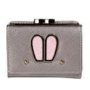 (Dailyday) 財布 レディース 三つ折り ミニ財布 かわいい ウサギ耳 人気 小さいウォレット 小銭入れ カード入れ お札入れ コンパクト 女の子 ギフト高校生 学生 (ライトグレー)(4)