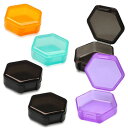 Getrays ミニ ピルケース 6個入り、防湿 携帯用 薬入れ 錠剤 サプリメントケース、透明可視 ジュエリー 収納ボックス 旅行/外出 小物ケース 持ち運び 耳栓ケース 飲み忘れ防止 習慣薬箱 小