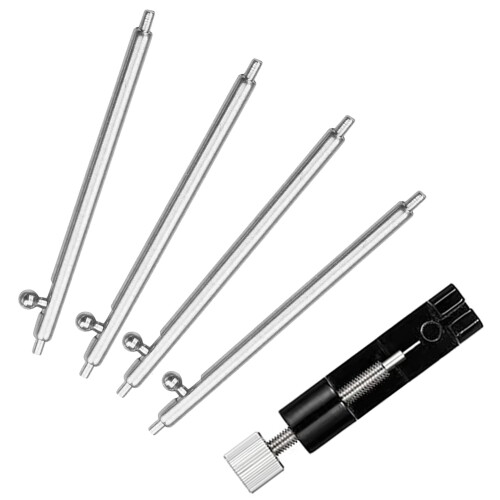 (Etsbaocy) 22mm 4本 時計ベルト ステンレススチール バネ棒 + ォッチ修理ツール 20mm 22mm サイズあり スライド式バネ棒 直径(Φ) 1.8mm クイックリリーススプリングバー/プッシュボタン付 (22MM) (Etsbaocy) 22mm 4本 時計ベルト ステンレススチール バネ棒 + ォッチ修理ツール 20mm 22mm サイズあり スライド式バネ棒 直径(Φ) 1.8mm クイックリリーススプリングバー/プッシュボタン付 (22MM)