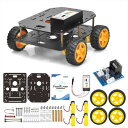 OSOYOO FlexiRover組み立てキット Arduino用 ? 4つのTTモーターとホイールを備えたカスタマイズ可能なロボットカーシャーシ、ロボット工学開発に最適 (Arduino用のメインボードは含まれていま