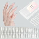 ネイルチップ つけ爪 超薄 自然なフィット感 クリア 両面サンディング ネイル用 DIY用 練習用 業務用 小さい爪用 女の子 子供 収納ケース付き