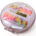 COLORBIRD ネイルチップ ショート 30枚 ネイル 付け爪 チップ 短め ピンク レインボー 可愛い NAILFAIRY (016Z)