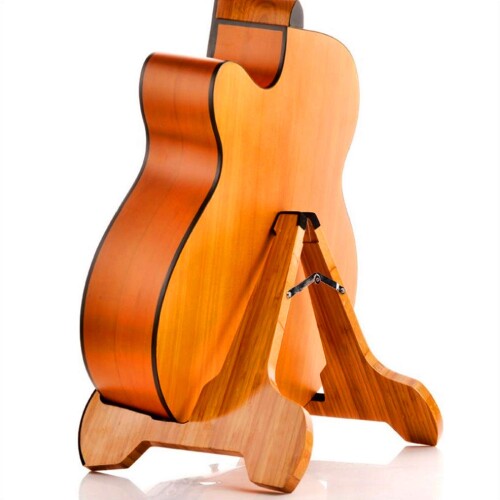 Miwayer ギタースタンド 木製 A型折りたたみスタンド ギター エレキギター エレキベース バイオリン ギターホルダー 汎用