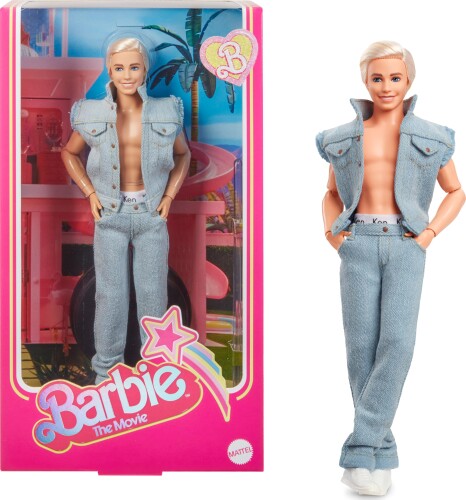 バービー(Barbie) 映画「バービー」 ケン デニムファッション HRF27 【内容】映画「バービー」で登場するケンのドールです。Kenergy (ケナジー)は史上最高レベル!キャラクターのファーストルックのデニムのセットアップを着たこのケンドールと一緒に、映画「バービー」の世界観を持ち帰ってください。ケンドールのオールデニムのルックは、オープンベストと、全体にコントラストステッチ、ボタン、ポケットなどのプレミアムディテールを備えたライトウォッシュジーンズ。彼は、プラチナブロンドの髪、ボタンを外したトップス、そして白いスニーカーという、まさに映画のケンのようなスタイルをしています。ウエストラインにちらりと見える Kenロゴのアンダーウェアが、さらにポップな個性を加えています。Made to Moveのボディで関節が動くので着せ替えやポージングがしやすいドールです。 【原産国】インドネシア　【対象年齢】6才〜 【ごっこあそび】ごっこ遊びを通じて、お子様の想像力を育てることで、You Can Be Anything (何にだってなれる)というバービーが届けるメッセージの通り、想像力から将来の夢を描き、将来の“可能性”を広げるサポートをします。 【バービー:Barbie】バービーは世界中で愛されている着せ替え人形(ドール)です。2023年にはグレタ・ガーウィグが監督しマーゴット・ロビーがバービーを演じる、映画『バービー』もついに公開!大人がおしゃれなコレクションとして買い求めるバービーコレクターラインも充実しており、世代を超えて、女性の夢をかなえるファッションドールとして愛されています。バービーは約200種類の職業や、インスピレーションを与える人物像、数えきれないほどのファッションやアクセサリーを通して女の子の”可能性”を提示してきました。女の子の”可能性”を広げる"You Can Be Anything”(何にだってなれる!)のメッセージを発信し、この取り組みを続けていきます。 【バービー シグネチャー(Barbie Signature)】オリジナルからコラボレーションまで、アートやファッション、ポップカルチャーにインスパイアされた、それぞれの時代を反映し続けるスペシャルなシリーズです。バービーシグネチャーは大人向けのドールを中心とした限定数量のスペシャルなドールです。 【プレゼントに最適】お誕生日、クリスマスプレゼント、入学祝いなど記念日でのプレゼントにぴったりです。 商品紹介 【内容】映画「バービー」で登場するケンのドールです。Kenergy TM(ケナジー)は史上最高レベル!キャラクターのファーストルックのデニムのセットアップを着たこのケンドールと一緒に、映画「バービー」の世界観を持ち帰ってください。ケンドールのオールデニムのルックは、オープンベストと、全体にコントラストステッチ、ボタン、ポケットなどのプレミアムディテールを備えたライトウォッシュジーンズ。彼は、プラチナブロンドの髪、ボタンを外したトップス、そして白いスニーカーという、まさに映画のケンのようなスタイルをしています。ウエストラインにちらりと見える Kenロゴのアンダーウェアが、さらにポップな個性を加えています。 Made to MoveTMのボディで関節が動くので着せ替えやポージングがしやすいドールです。 【原産国】インドネシア　 【対象年齢】6才〜 【ごっこあそび】ごっこ遊びを通じて、お子様の想像力を育てることで、You Can Be Anything (何にだってなれる)というバービーが届けるメッセージの通り、想像力から将来の夢を描き、将来の“可能性”を広げるサポートをします。 【バービー:Barbie】バービーは世界中で愛されているドールです。大人がおしゃれなコレクションとして買い求めるバービーコレクターラインも充実しており、世代を超えて、無限の可能性を示して応援するファッションドールとして愛されています。バービーは約200種類の職業や、インスピレーションを与える人物像、数えきれないほどのファッションやアクセサリーを通してお子さまの”可能性”を提示してきました。お子さまの”可能性”を広げる"You Can Be Anything”(何にだってなれる!)のメッセージを発信し、この取り組みを続けていきます。 【バービー シグネチャー(Barbie Signature)】オリジナルからコラボレーションまで、アートやファッション、ポップカルチャーにインスパイアされた、それぞれの時代を反映し続けるスペシャルなシリーズです。バービーシグネチャーは大人向けのドールを中心とした限定数量のスペシャルなドールです。 【プレゼントに最適】お誕生日、クリスマスプレゼント、入学祝いなど記念日でのプレゼントにぴったりです。 【ブランドについて】世界中で遊ばれているファッション ドール 【メーカーサポートのお問い合わせ先】対象商品の品質不良や不具合の場合、弊社カスタマーサービスまでご連絡ください。 お問い合わせ先:03-5207-3620 電話受付時間月〜金曜日(祝日を除く)10時ー16時 安全警告 特になし 商品コード58082111420商品名バービー(Barbie) 映画「バービー」 ケン デニムファッション HRF27型番HRF27サイズ1個 (x 1)カラーブルー※他モールでも併売しているため、タイミングによって在庫切れの可能性がございます。その際は、別途ご連絡させていただきます。※他モールでも併売しているため、タイミングによって在庫切れの可能性がございます。その際は、別途ご連絡させていただきます。