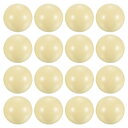 PATIKIL 2-1/4" ビリヤードキューボール 16個セット レギュレーションサイズ プールテーブル プールキューボール 練習 トレーニングボール ビリヤードルーム ゲームルーム ホワイト