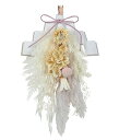 asca SOMU 花飾り プリザーブドフラワー ドライフラワー 正月飾り スワッグ 27cm×15cm SU00178 (夢)