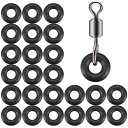 25個入り Oリング ニトリルゴム フィッシング・アクセサリー 5mm OD 2mm フィッシング・アクセサリーに最適 オープンエンドのアメリカンスタイルのスイ...