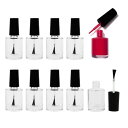 seimeinoki マニキュアボトル 10ml エナメルボトル 10個入り 空 透明 ガラス瓶 ネイル容器 空ボトル 小分けボトル 詰め替え ネイルポリッシュ...