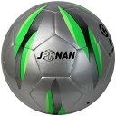 JPHNAN フットサルボール 4号 低反発設計|TPU高耐久 屋内練習&ゲーム用|シルバー+グリーン サイズ4号球 小学生~大人用インドア練習球 体育館床保護対応