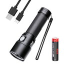 NEXTORCH ed20 懐中電灯 led 強力 最強 2200ルーメン 高輝度 フラッシュライト 充電式 明るい 4モード調光 タクティカルライト IPX7...