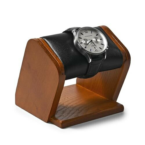 Oirlv 腕時計 スタンド 時計スタンド 木製 1本 2本用 ディスプレイ 収納 撮影 高級 おしゃれ ウォッチスタンド 適格請求書に対応 SM22303 (ブラック)
