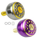 (APAGAI)アルミラウンドノブ アルミ製 スピニングリール 釣り 青物 パワーハンドル ノブ シマノ A ダイワ S 交換 38mm おしゃれ 1000番 ...