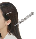 (Herbeluemily) ヘアピン 髪留め 前髪留め ヘアクリップ ビジュー 前髪ピン 髪飾り ヘアアクセサリー 髪 単品 HM-0140-R02-1