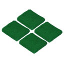 PATIKIL スポーツリストバンド 8x8cm 4本 綿テリークロス 吸収性の汗止めバンド テニス 野球 エクササイズ アスレチックランニング用 ダークグリー...