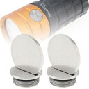 SecurityIng ダイビングライト用キャップ 2個入り アルミニウム 防水 金属キャップ