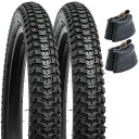 2本セット,12 1/2x2 1/4 タイヤ,12 1/2x2 1/4 57-203 自転車タイヤ + チューブ 肉厚 CR202 たわみバルブ,タイヤ 12 ...