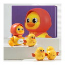 Popgaga 赤ちゃん おもちゃ アヒル親子 ママ1羽+子3羽 0歳 早期知育玩具 ベビーおもちゃ 男の子 女の子 音楽 ライト付き 寝かしつけ 誕生日 出産...