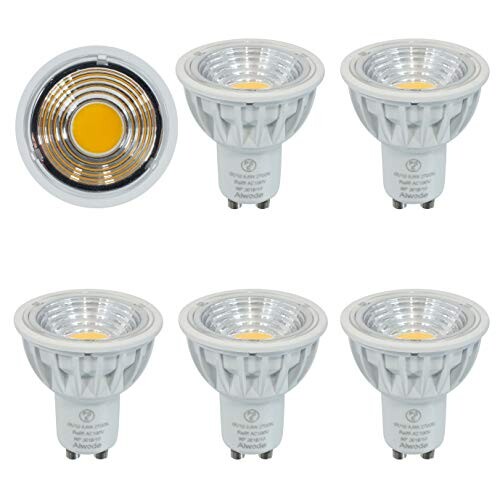 Aiwode 5.5W LEDŵ ϥŵ60WGU10⡢95RaĶ鿧LED ݥåȥ饤Ĵбӡ90١«550lmŵ忧2700k(5ĥå)