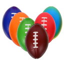 EXCEART サッカー ミニチュア スポーツ ボール ラグビー ラグビー ボール ラグビー ミニ ラグビー サッカー ボール 6個入