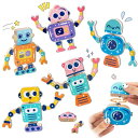 Opard 木製ロボット おもちゃ 知育玩具 モンテッソーリ 玩具 積み木 3 4 5 6 7 8歳 おもちゃ 木製パズル ウッドパズル Robot 男の子 女...