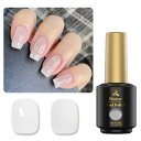 ジェルネイル カラー 透き通る透明感 シアーカラー 単色 8ml UV/LED対応 初心者&プロ適用 (ホワイト(透明感))