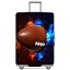 (GANNEPIE) スーツケースカバー洗濯可能旅行荷物保護器ラグビープリントスーツケースカバー、29～32インチ用