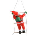 サンタはしご クリスマスツリー飾り サンタクロース人形 はしごサンタクロース クリスマスパーティー吊り装飾用 飾り 屋外 はしご はしごのサンタ(ハシゴ1人)
