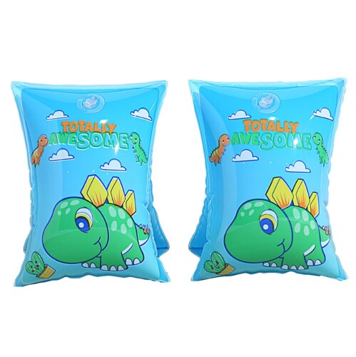 2pcs アームリング 子供 浮き輪 腕 アームヘルパー 浮き輪 動物の恐竜 強い浮力 海水浴 海 川 プール 水泳 補助 男女兼用 水遊び用 水泳補助 (恐竜)