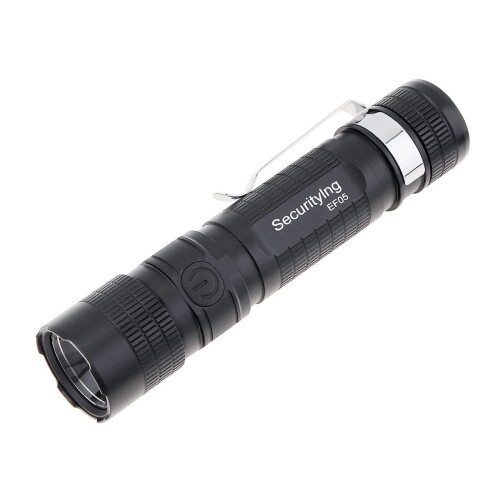 SecurityIng EF05 EDC 懐中電灯 887ルーメン LED懐中電灯 IPX6 ズーム機能付き 電源インジケーター アウトドア/キャンプ/ナイトウォーク/夜間修理に最適 (電池は別売り) colorsstore-10476305 カラーズストア パッケージ画像