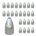 PLEAVIT バレットシンカー チューブ入り テキサスリグ 釣り シンカー 鉛 ワーム 仕掛け (14g 25個)