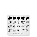 KADS ネイルスタンプ ネイルスタンピングプレート ナチュラル系 ネイルステンシル ネイルアート道具 (NA007)