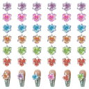 ネイルパーツ 花 36個 3D 立体 桜 ネイルパーツ ストーン 可愛い 大きめ クリア オーロラ さくら フラワー ネイルアート パーツ ジュエリーパーツ 手芸 ハンドメイド レジン用 デコパーツ