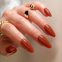 THCEVRLA ネイルチップ - ライトレッド アーモンド りネイルチップ ショートク,ソリッドカラーのベーシックモデル 付け爪ゲル化,ツールキットが付属しています,24枚入