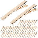 ヘアクリップ 約50個入り ヘアピン やっとこピン 髪留め 金具 パーツ ゴールド 5.6cm NYANDELMO ND-0152-R04-GD5.6