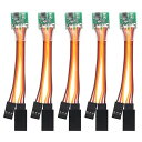 ACEIRMC 5個 サーボシグナルリバーサー 回転インバーター 5.0-6.0v ステアリングギアリバーサー JR 双葉 航空機 飛行機 ステアリングギア およびすべてのサーボ用 (A)