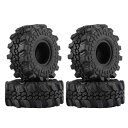 DJCRAWLER 1インチ スーパーソフトスティッキータイヤ SCX24 TRX4M 1/18 1/24 リモートコントロールカーアップグレード用 二層スポンジ付き