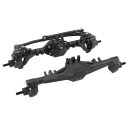 RC カー フロント リア アクスル セット、RC フロント リア アクスル 耐久性 ウェアラブル 長さ 223mm 高さ拡張 Scx10II (黒)