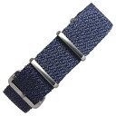 (time+) 20mm NATO G10 Perlon Strap パーロン ストラップ ミリタリー時計ベルトネイビー ブラッシュド