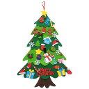 AISHITE クリスマスツリー フェルト DIY Merry christmas フェルトクリスマスツリー 壁掛け クリスマス飾り クリスマスオーナメント 飾り玄関 手作り 取り外し可能 贈り物 プレゼント